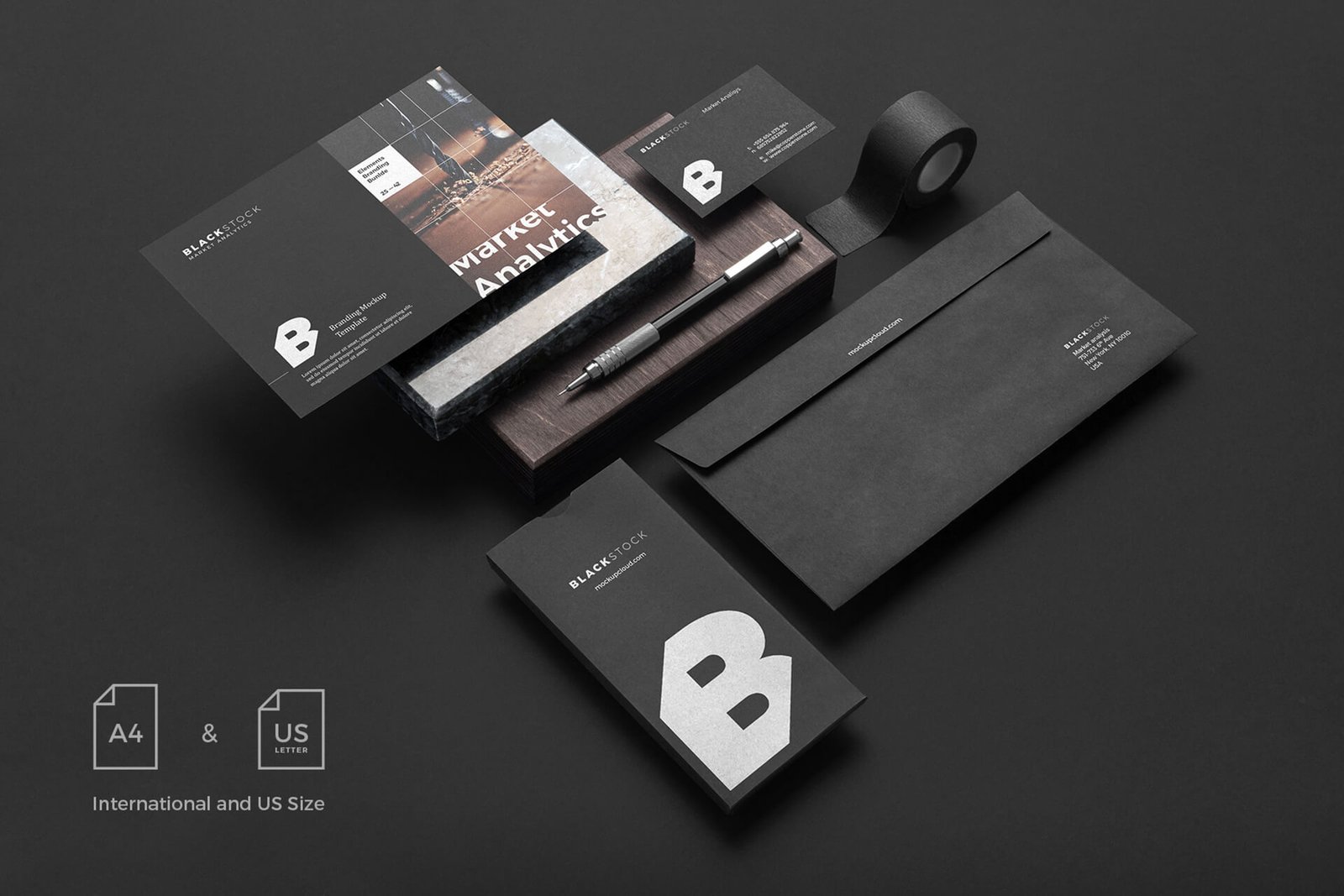 Corporate identity mockup graphic design